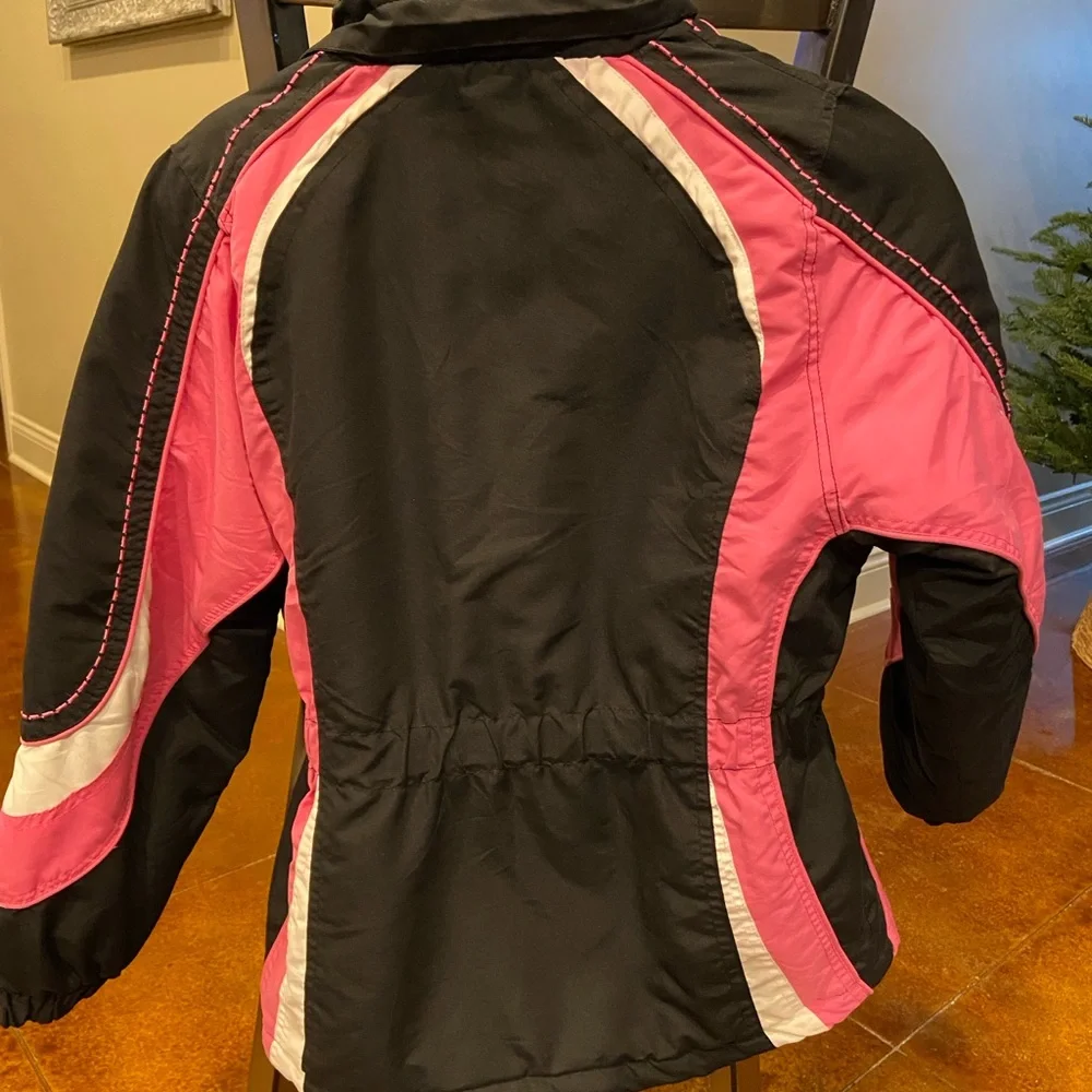 Arizona Jean Company Women's Black and‎ Pink Ski Jacket